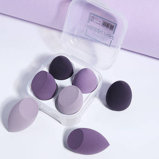 Soft Makeup Sponge 4 pcs: Purple